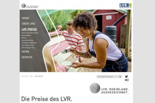 Homepage neue Webseite LVR Ehrungen